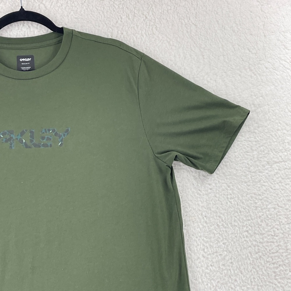 Oakley Green Crew Neck Short Sleeve T-Shirt Mens Pullover Regulr Fit Size XL - Picture 3 of 13